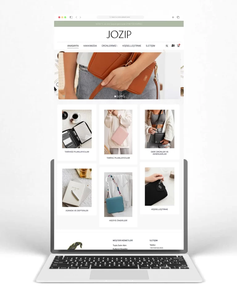 Jozip e-Ticaret Tasarımı