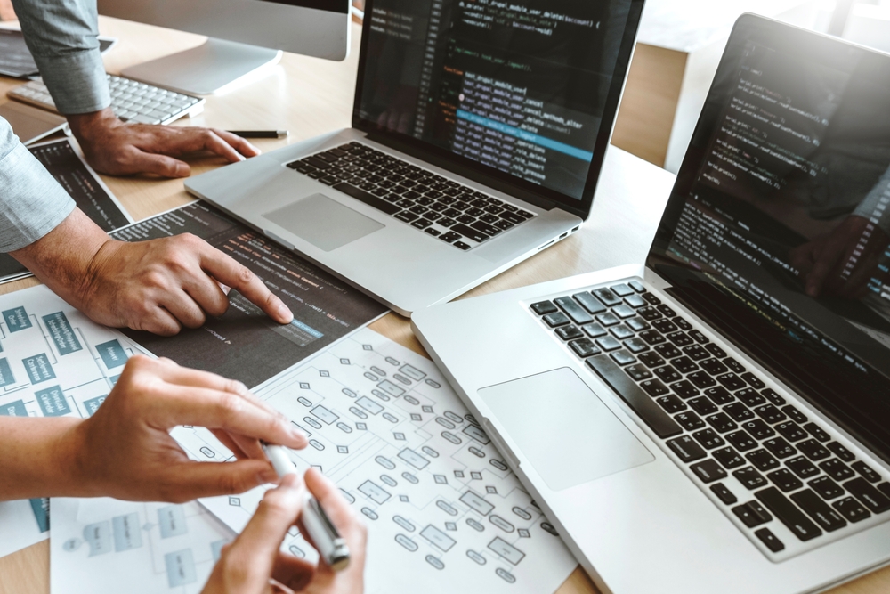 Developing,Programmer,Team,Development,Website,Design,And,Coding,Technologies,Working Kurumsal Web Tasarım